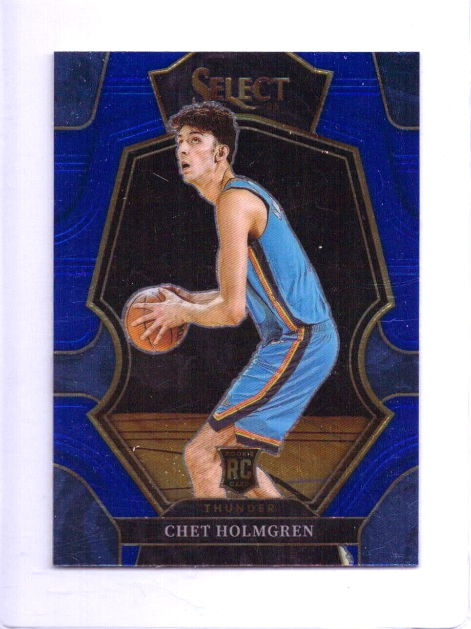 2022-23 Select Chet Holmgren Premier Level Blue Retail Rookie RC #196 Thunder