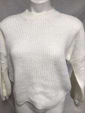 GB Girls Gianni Bini Sweater Ivory Cable Knit Size XL