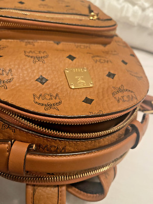 MCM BACKPACK UNISEX. MCM Stark 32 /Visetos Coated Canvas Backpack  Basically New