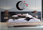 I love you to the moon and back quotes Wall stickers Art Bed Room wall stickers