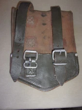 1960s GERMAN ARMY MILITARY ENTRENCHING TOOL LEATHER COVER POST WAR  COLD WAR