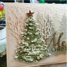 Christmas Tree Embossing Metal Cutting Die Stencil DIY Scrapbooking Decor Craft