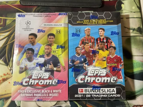 2021/22 Topps CHROME UEFA AND BUNDESLIGA Soccer Factory Sealed Hobby LITE Box,,,