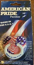 Billy Bob Teeth - American Pride Pacifier, for Ages 3 Months  Up 