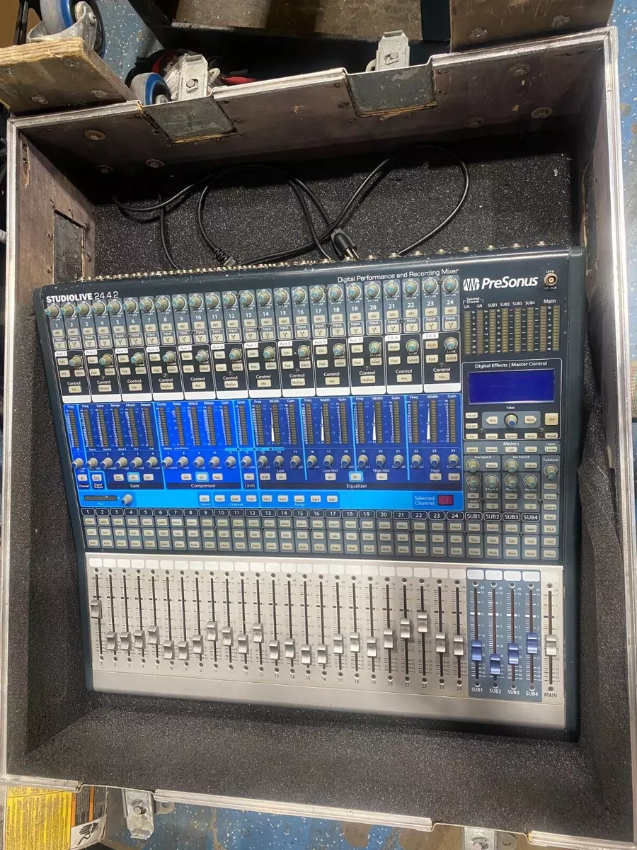 PreSonus StudioLive 24.4.2, 24-Channel Digital Audio Mixer w/Rolling Case LOC PU