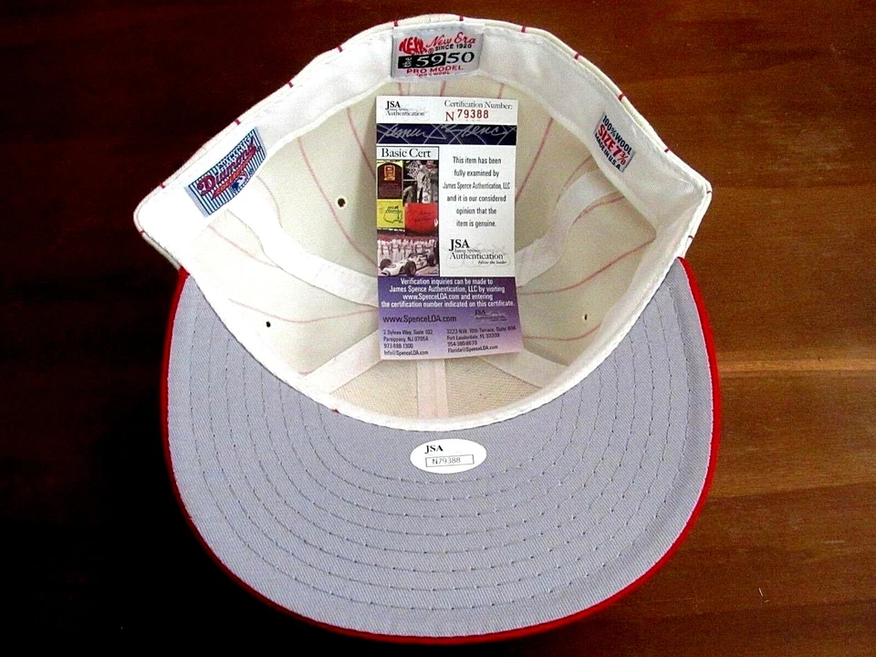 SPARKY ANDERSON HOF REDS TIGERS MGR SIGNED AUTO NEW ERA PRO FIELD CAP HAT JSA  - Image 3 of 3