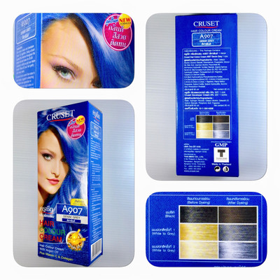 CRUSET Permanent Hair Dye Color Cream Developer DENIM CRUSET Permanent Hair Dye Color Cream Developer DENIM