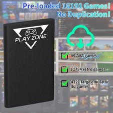 1TB Retro Gaming Hard Drive 16000 Games RetroBat Lunchbox Arcade Console PC Win