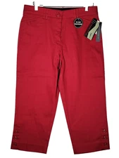Counterparts Women's Sliming Sensations 12 P Red Pants NWT