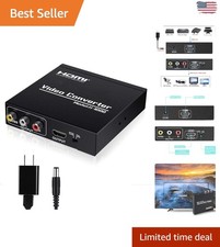 Stylish HDMI to RCA Adapter - 1080P AV Converter for Cameras, TVs Projectors