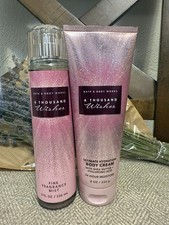 A Thousand Wishes Bath Body Works Body Mist Lotion Set-new Retails For 37.9