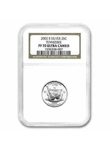 2002-S Silver Tennessee State Quarter.  NGC PF-70 Ultra cameo.