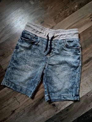 Y.F.K Jungen Jeans Shorts Kurze Hose Blau Größe 128 Neu Jungen