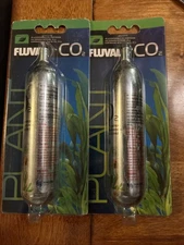 FLUVAL 45 g Disposable CO2 cartridge aquarium tank ~ LOT OF 2