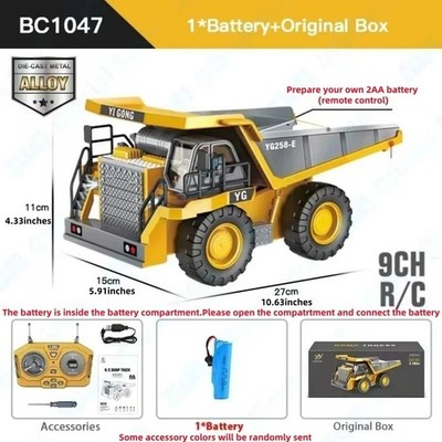 Ferngesteuerter Bagger Spielzeug 2,4Ghz RC Baufahrzeug Licht Sound