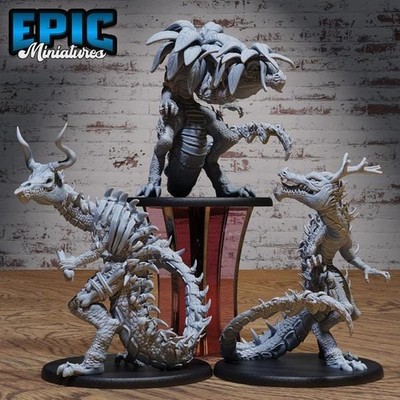 Sumpf Dinosaurier Monster Miniatur 28-32mm Fantasy Creature D&D RPG