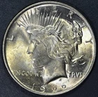 1922 $1 PEACE SILVER DOLLAR KM# 150 Grade:  Choice BU A6043