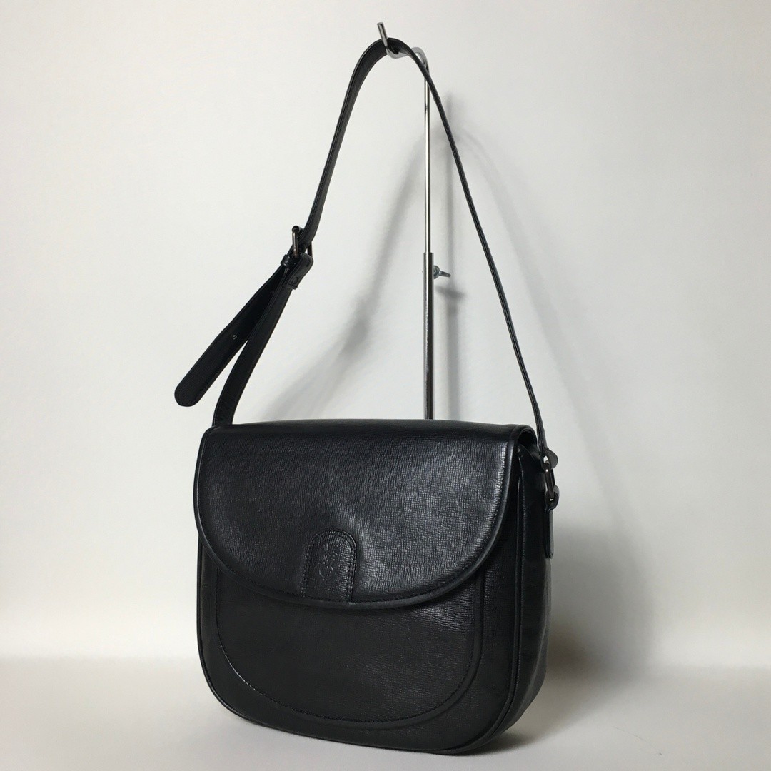 Yves Saint Laurent Black YSL Logo Shoulder Bag 2504-121