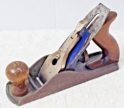 VTG Stanley OH4 Two Tone Blue & Grey Plane 9  National Hardware Week Promo 1950