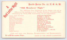 1916 Native Sons Golden West cartolina San Francisco CA vecchi membri notte