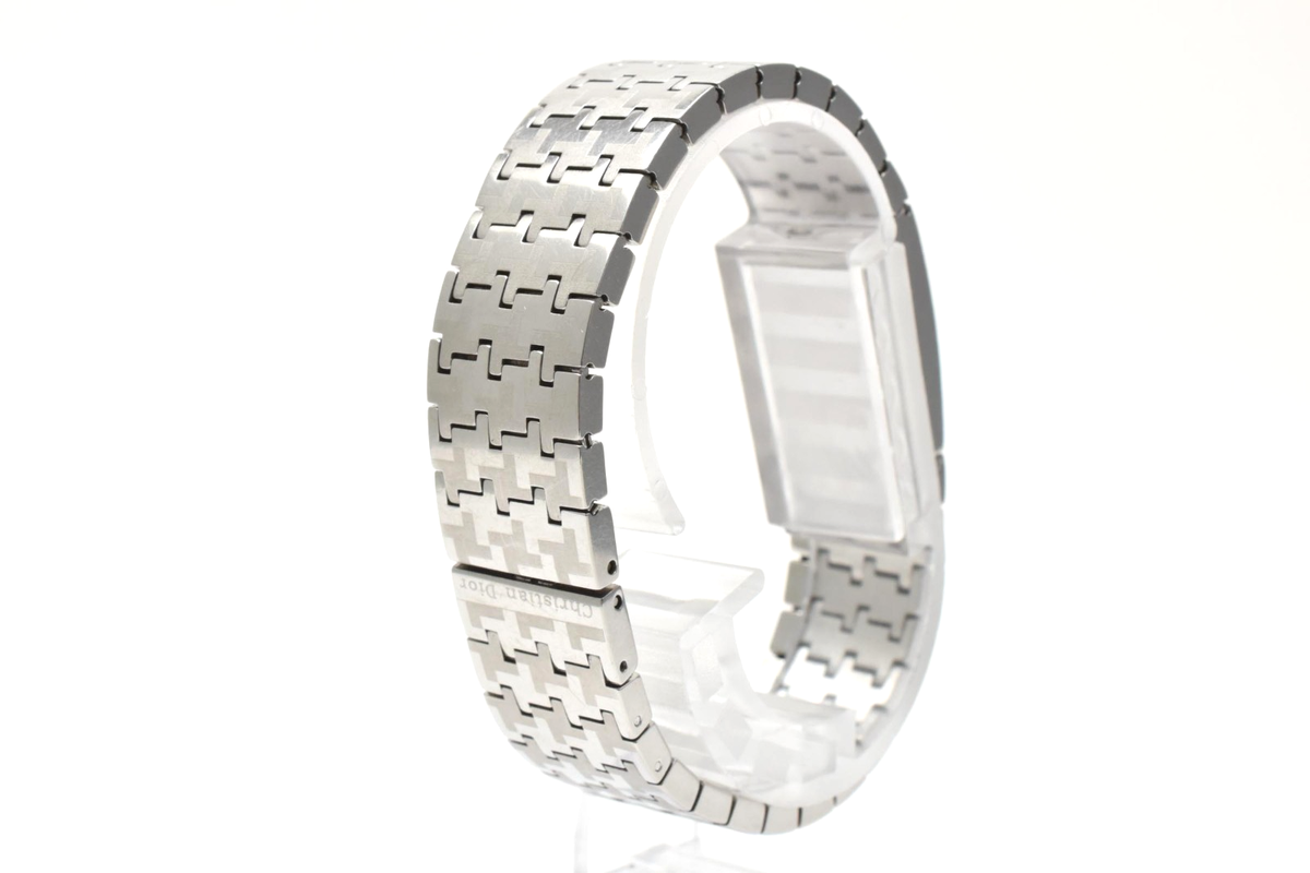 ChristianDior D70-100/ホワイトシェル EXCELLENT+5] Christian Dior D70-100 Black Dial Quartz Women's