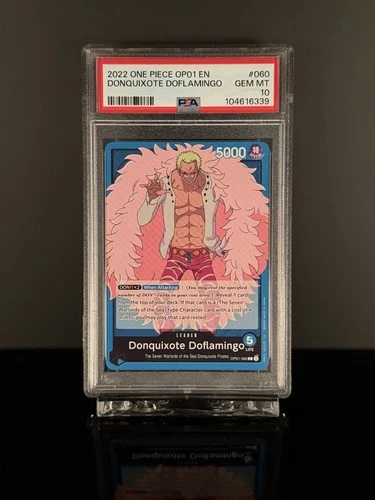 ✅Donquixote Doflamingo (060) OP01-060 Romance Dawn One Piece TCG PSA 10