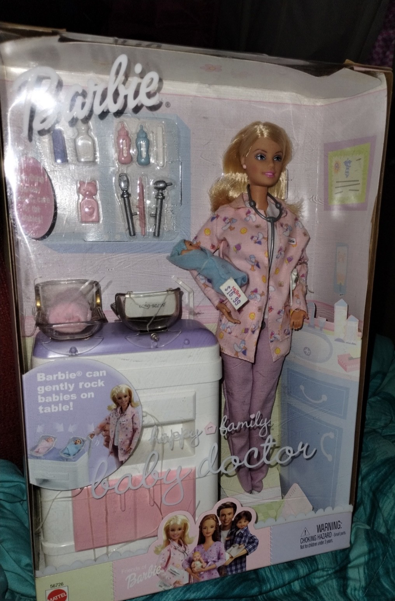 Mattel #56726, Barbie Happy Family Baby Doctor Doll Set - NRFB