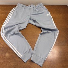 Adidas Women's 3-Stripe Aeroready Active Jogger Pants, Wonder Blue/White, XL