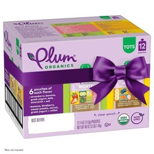Plum Organics Mighty 4 Organic Toddler Food Variety Pack 4oz Pouches 12 Count