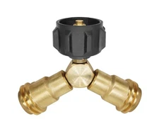 DOZYANT Propane Splitter, 2 Way LP Gas Adapter Tee Connector for 20lb Propane...