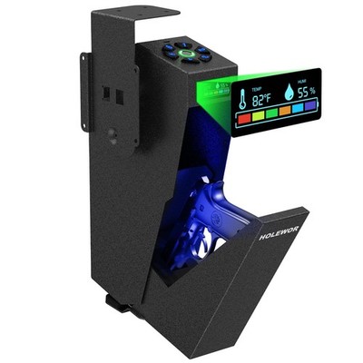Safe, Biometric Safe Fingerprint Quick Access Drop Down Handgun Safe Single M...