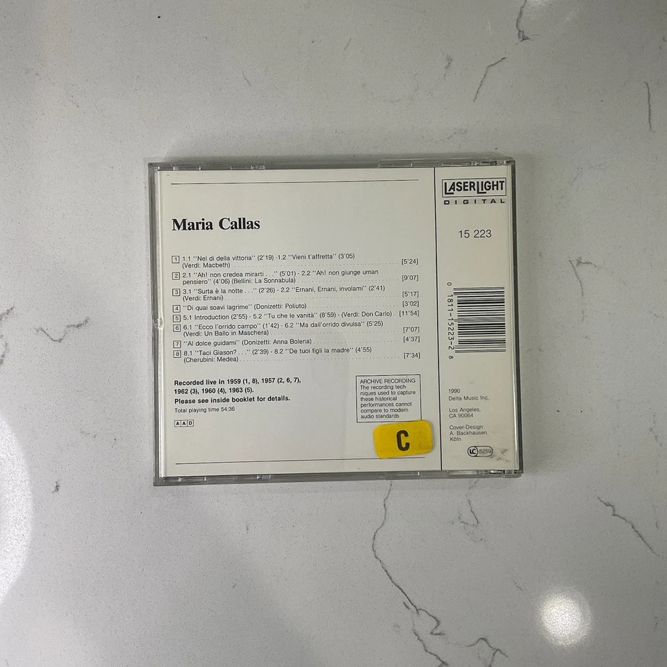 Maria Callas Live Recordings Vol. 1 CD 1957–1963 Star Collection Foto 2 de 4
