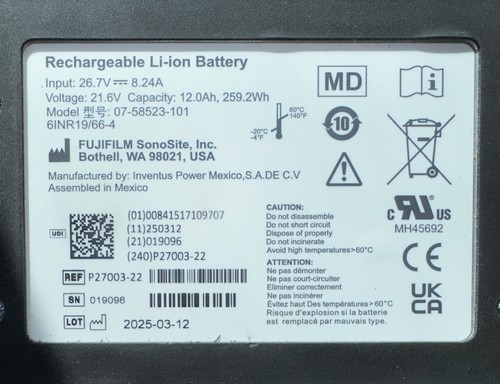 FujiFilm System Battery P27003-22 See Pictures
