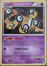 2010 Pokémon Nintendo Unown 54/123 Heartgold & Soulsilver Regular