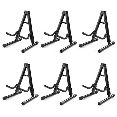 Yescom 6 Pcs Folding Guitar Stand Floor A-Frame Instrument Display w/ Foam Arm