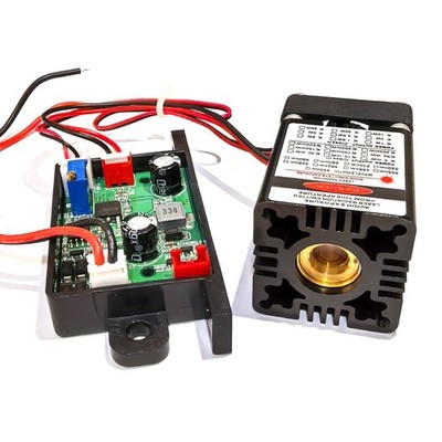 1PC Industrial 561nm 80mW Lemon Yellow Dot Laser Diode Module Driver 12V w/ TTL