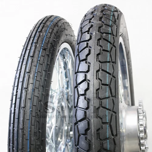 HONDA CB350 CB360 CB350F CB400F LIBERTY 6 PLY FRONT & REAR TUBED TIRE SET