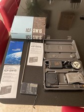 Sony ICF-SW1 Kit ricevitore radio mondiale portatile FM/SW/MW/LW PLL. Ricambi o riparazione