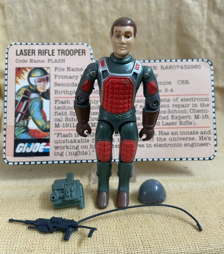 1983 GI Joe FLASH - 99% Complete w/ Battle Gear Accessories - V1.5