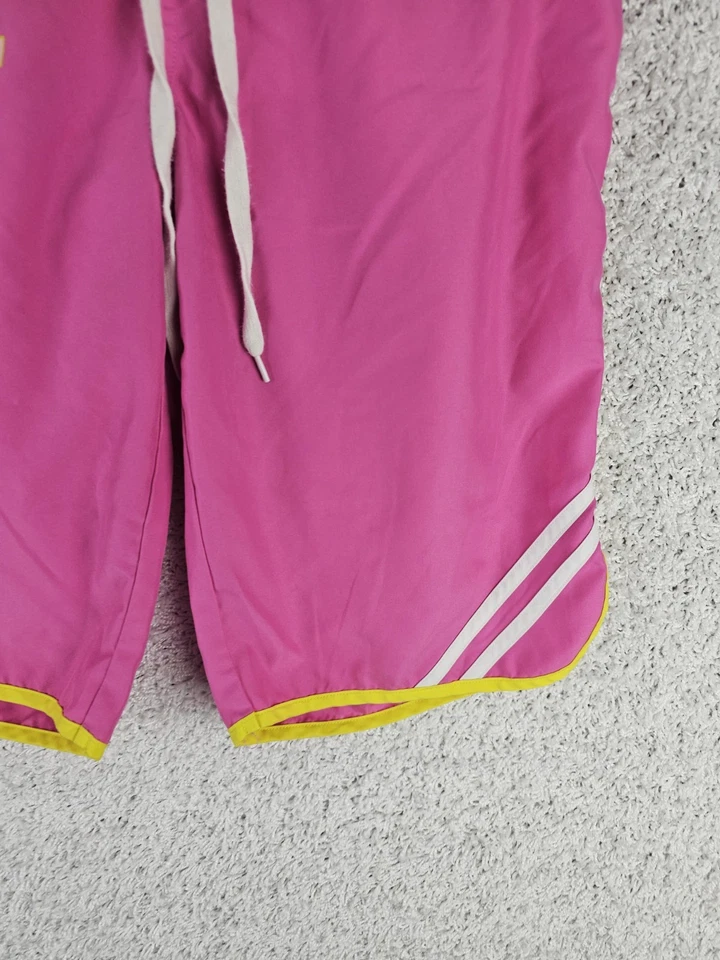 Vintage Y2K PINK Victoria Secret Lifeguard Swim Shorts Size Medium Pink Yellow - Image 3 of 4
