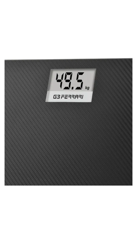 Bilancia Pesapersona Digitale G3Ferrari G30071 PESiO Vetro Carbonio 150 kg Bagno, fotografia 6 di 9