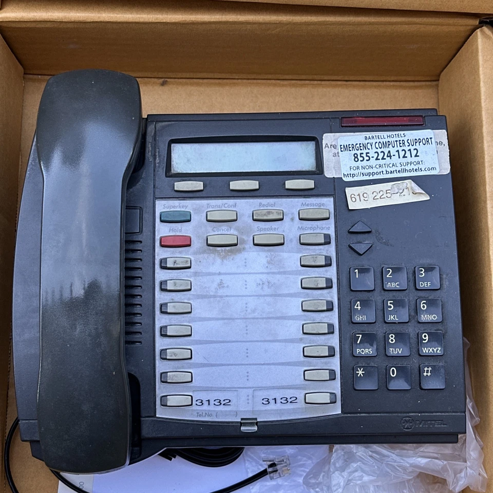 Mitel Superset 4025 Backlit Dark Grey Charcoal Phone Bulk 9132-025-202 Lot Of 10 - Image 4 of 4