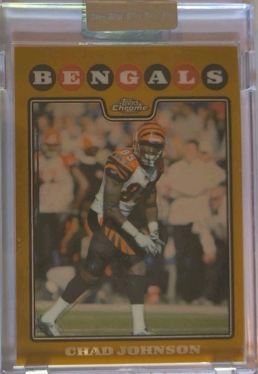 2008 TOPPS CHROME UNCIRCULATED GOLD CHAD JOHNSON REFRACTOR /199