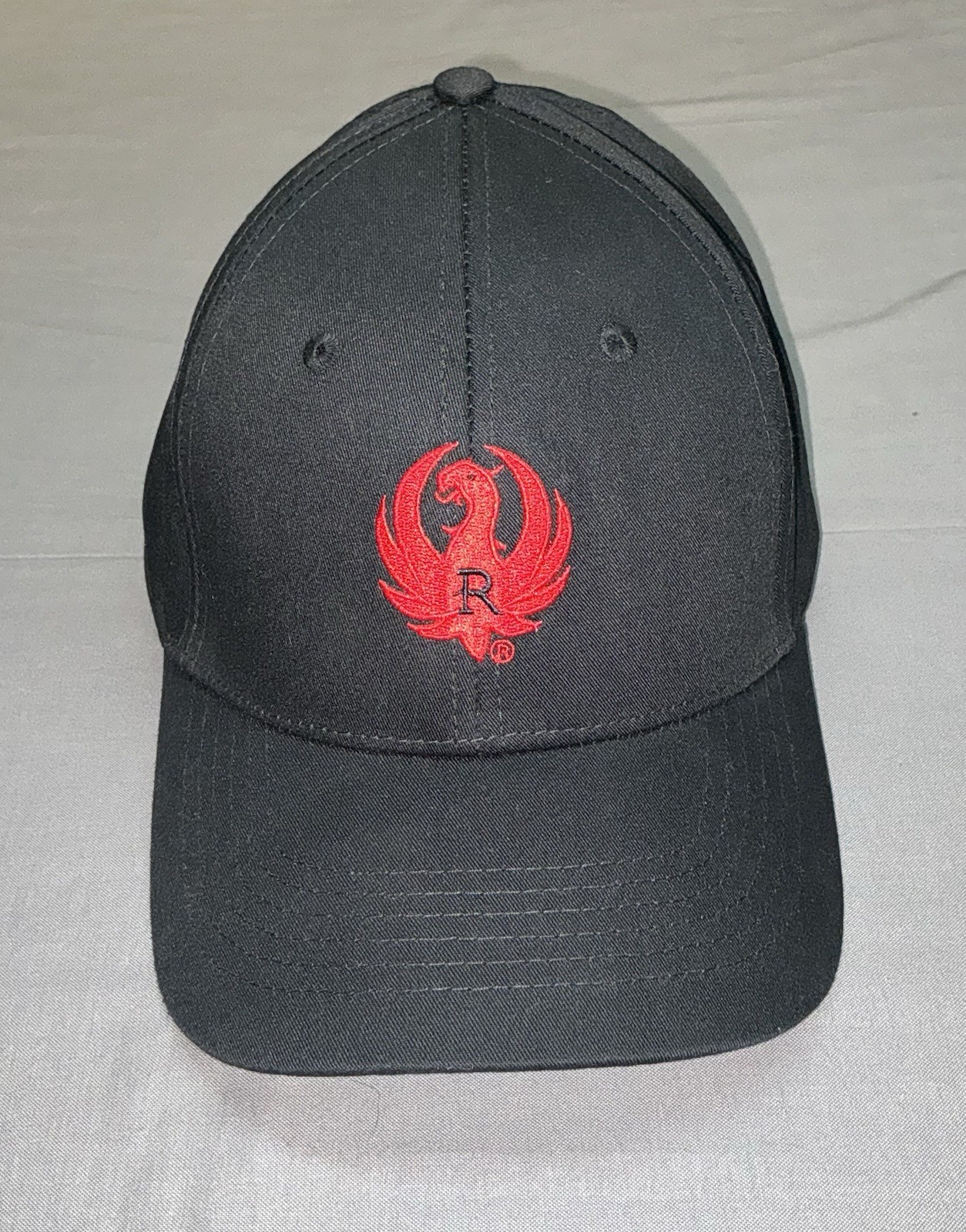 Ruger Solid Black Embroidered Adjustable Baseball… - image 1