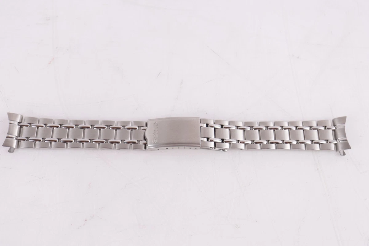 Seiko Stainless Steel Wristwatch Bands 19 mm Band Width for sale