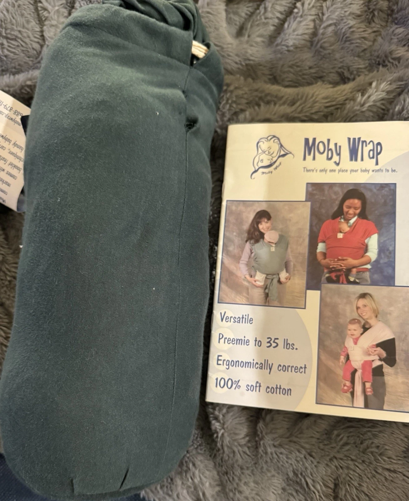 Moby Wrap Baby Carrier for Newborn Infants 8-35 LBS