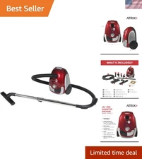 Portable Canister Vacuum HEPA Filter 2 Quart Compact Light Weight Powerful