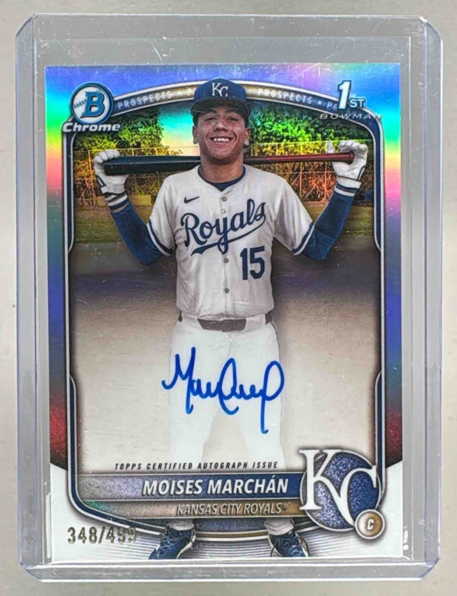 Moises Marchan 2025 Bowman Chrome #CPA-MM Refractor Auto 1st RC /499