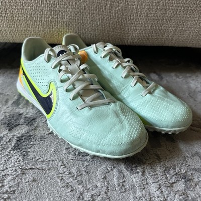 Nike Soccer Shoes Tiempo Legend 9 Academy TF Mint-Black-Blue DA1191-343 Size 7.5