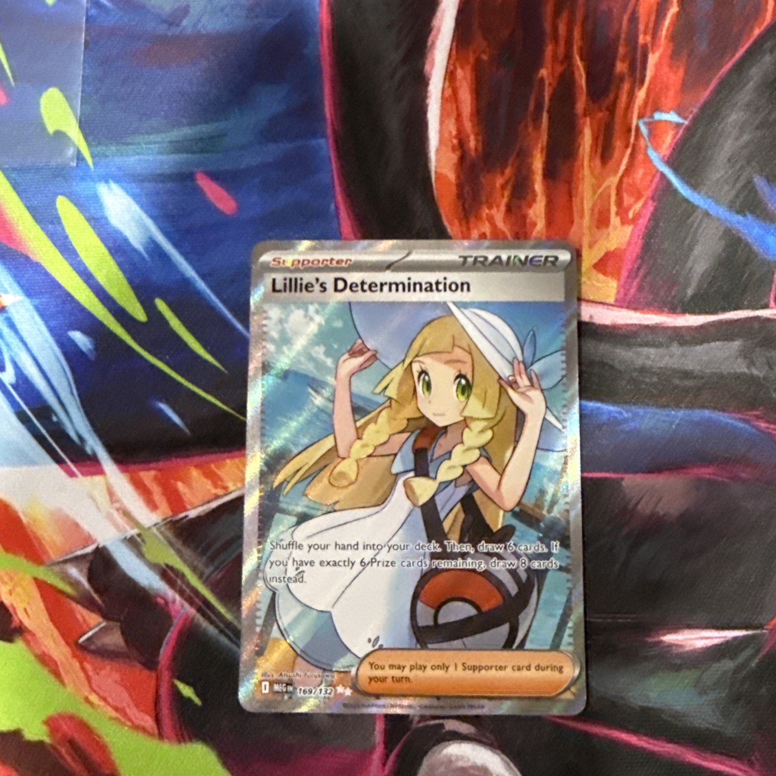 Pokemon Mega Evolution Lillie’s Determination 169/132 Full Art Trainer NM